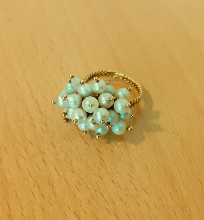 Gold 750 Ring Perlen ca. 6,87g