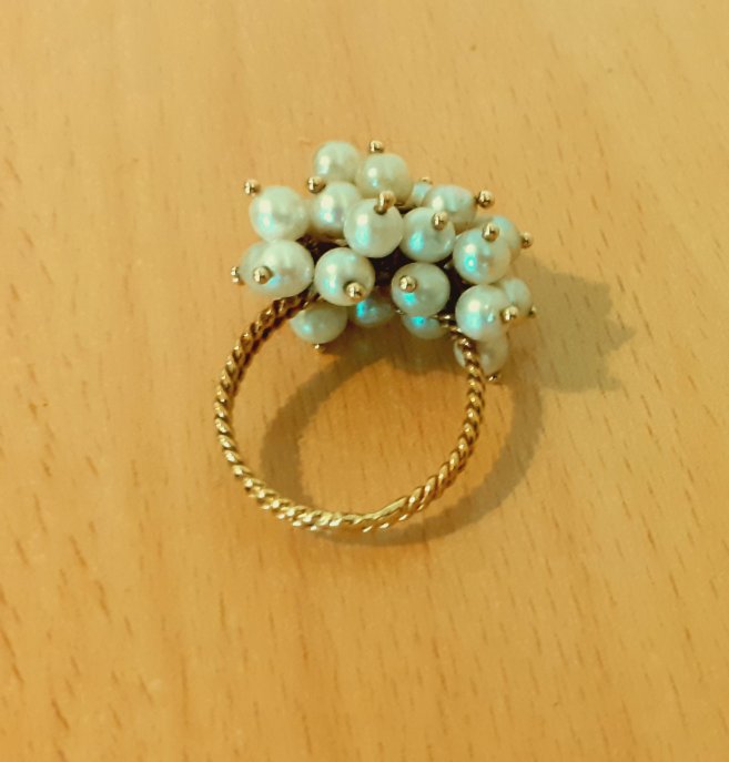 Gold 750 Ring Perlen ca. 6,87g – Foto 5