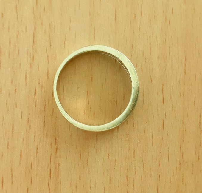 Gold 585 Ring Stein weiß ca. 5,2g – Foto 3