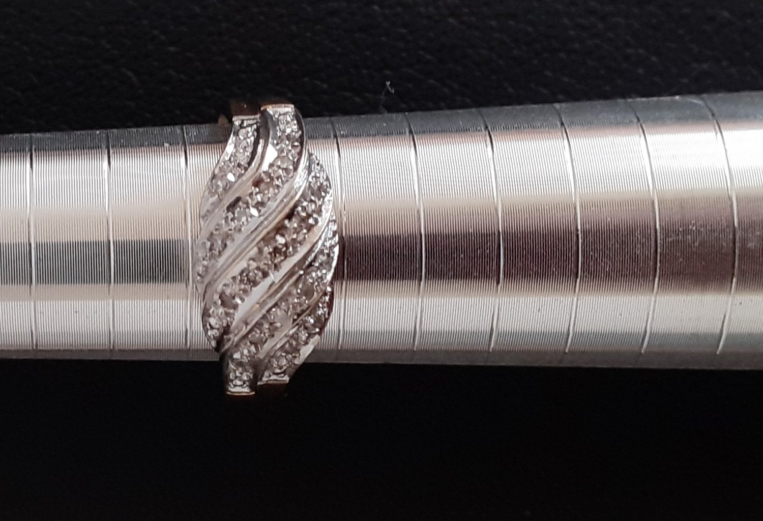 Gold 585 Ring Glitzer bicolor ca. 3,77g – Foto 6