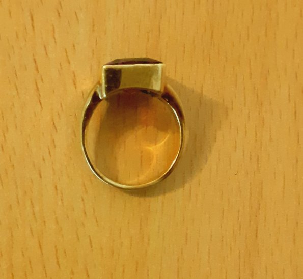 Gold 585 Ring Stein violett ca. 5,74g – Foto 3