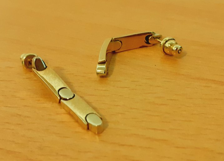 Gold 585 Ohrhänger Pendel ca. 6,8g – Foto 4