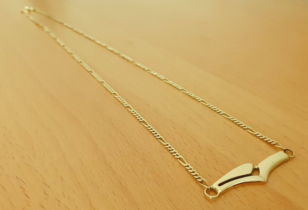 Gold 585 Halskette Collier ca. 7,72g – Foto 2