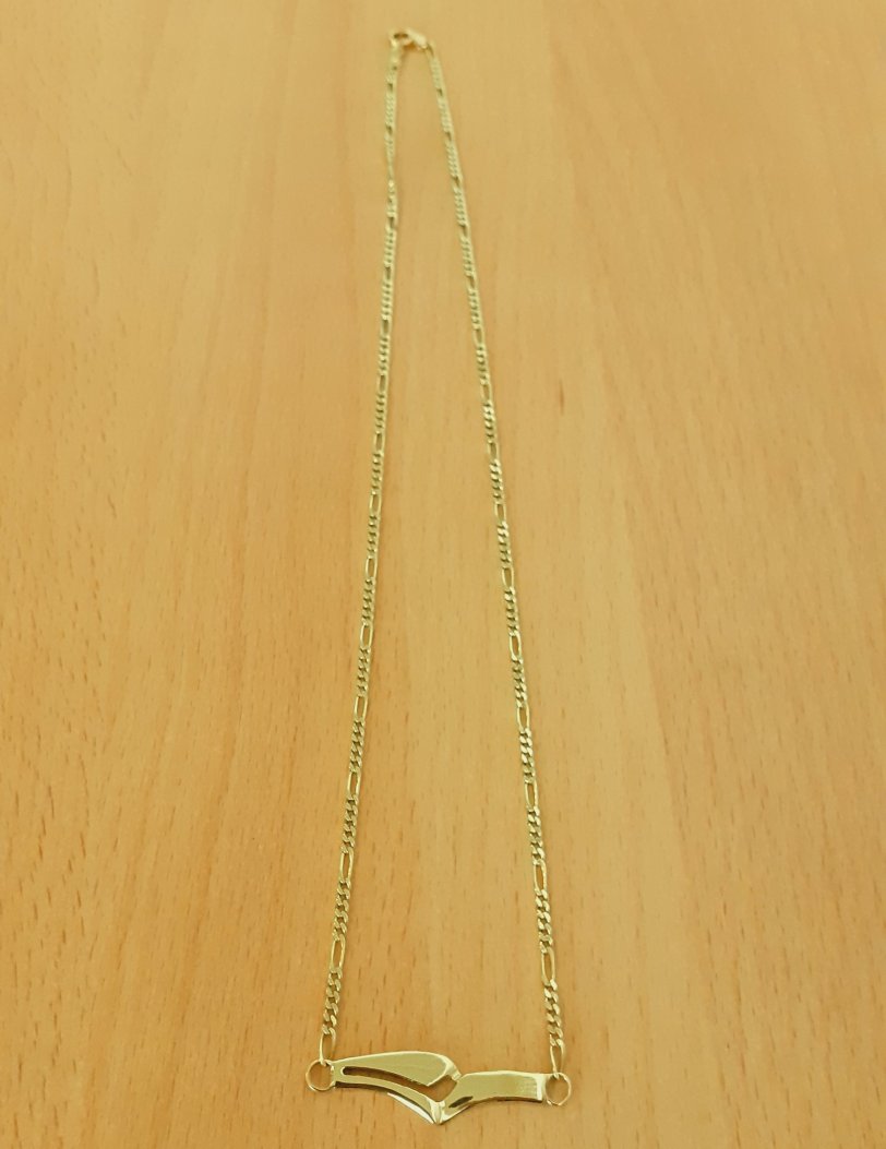 Gold 585 Halskette Collier ca. 7,72g – Foto 3