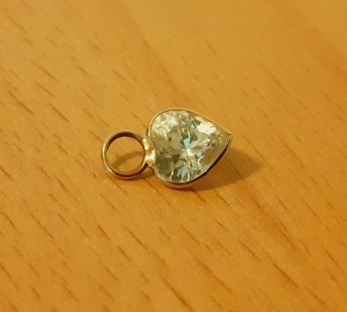 Gold 333 Anhänger Herz Charme ca. 0,37g