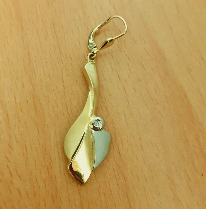 Gold 333 Ohrhänger Einzelteil ca. 0,97g