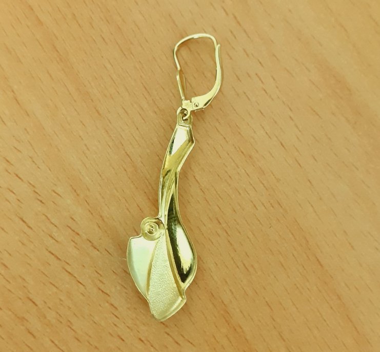 Gold 333 Ohrhänger Einzelteil ca. 0,97g – Foto 2