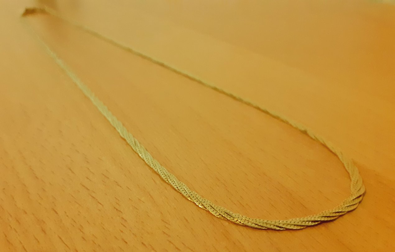 Gold 585 Halskette 3 Stränge ca. 6,24g