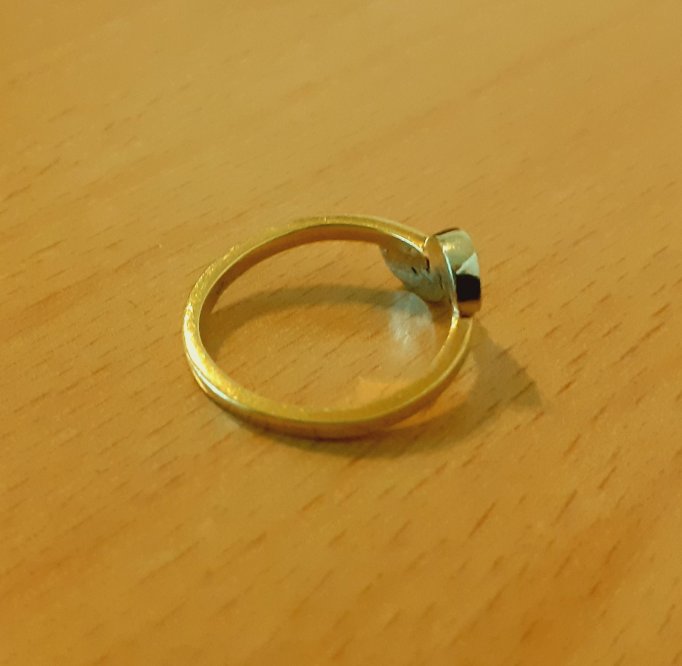 Gold 585 Ring Halbkreise ca. 2,34g – Foto 4