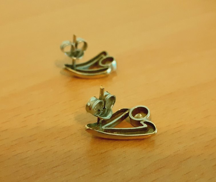 Gold 585 Ohrstecker WG Stein weiß ca. 2,6g – Foto 5