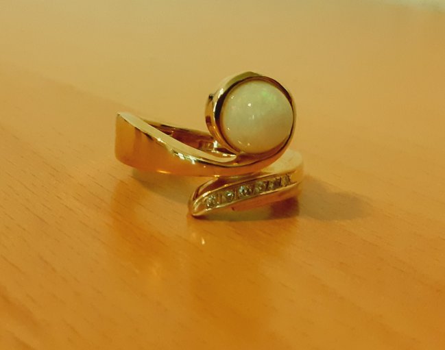 Gold 750 Ring Opal ca. 9,24g – Foto 4