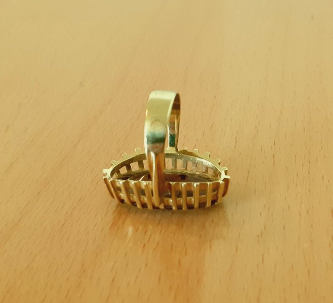 Gold 585 Ring Stein violett ca. 7,5g – Foto 6