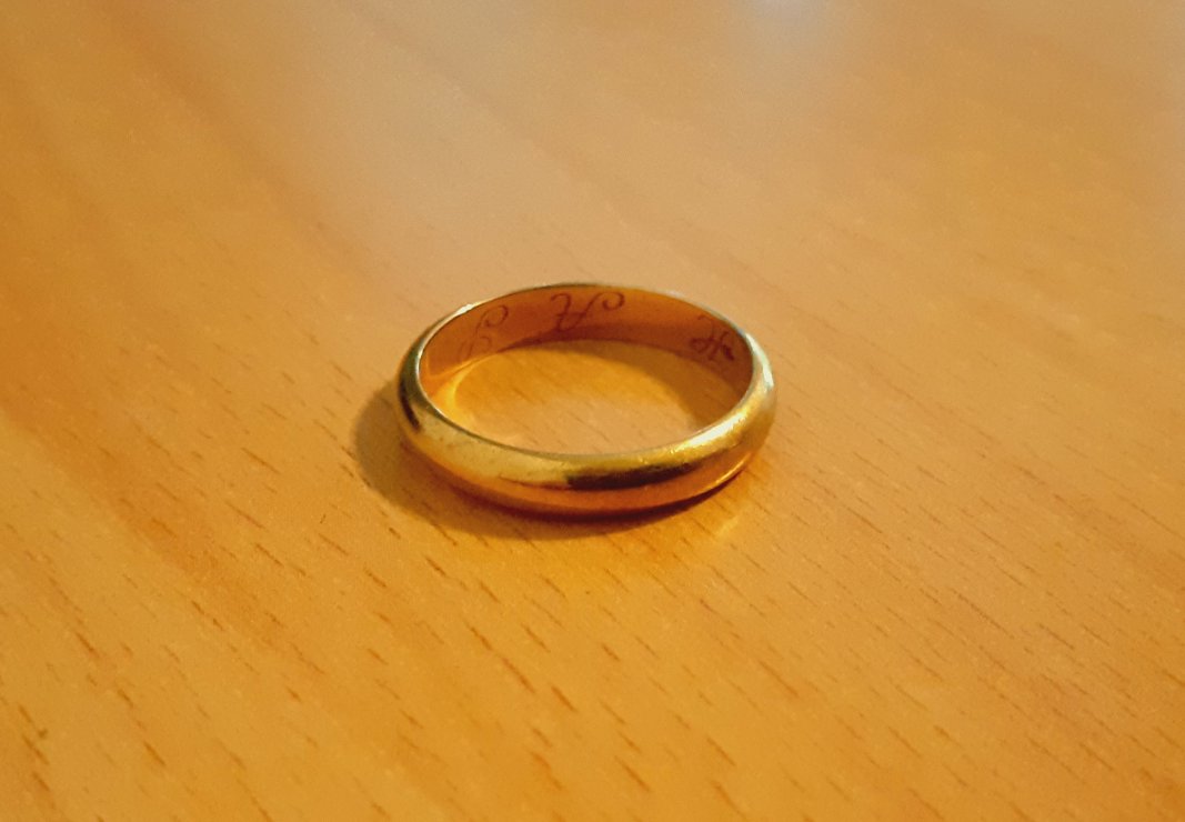 Gold 585 Ring glatt ca. 3,11g – Foto 3
