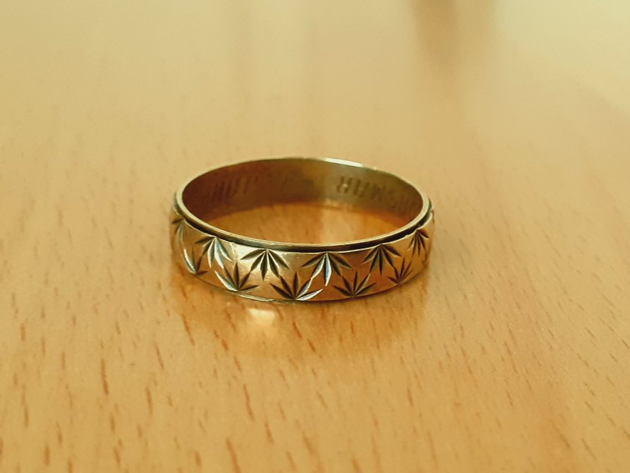 Gold 333 Ring 5Finger Blatt ca. 3,8g – Foto 3