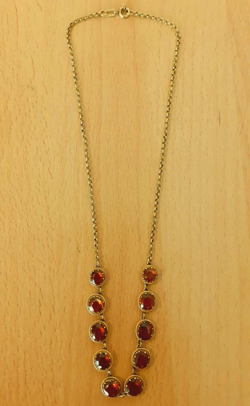 Gold 333 Collier 10Steine ca. 11,91g – Foto 2