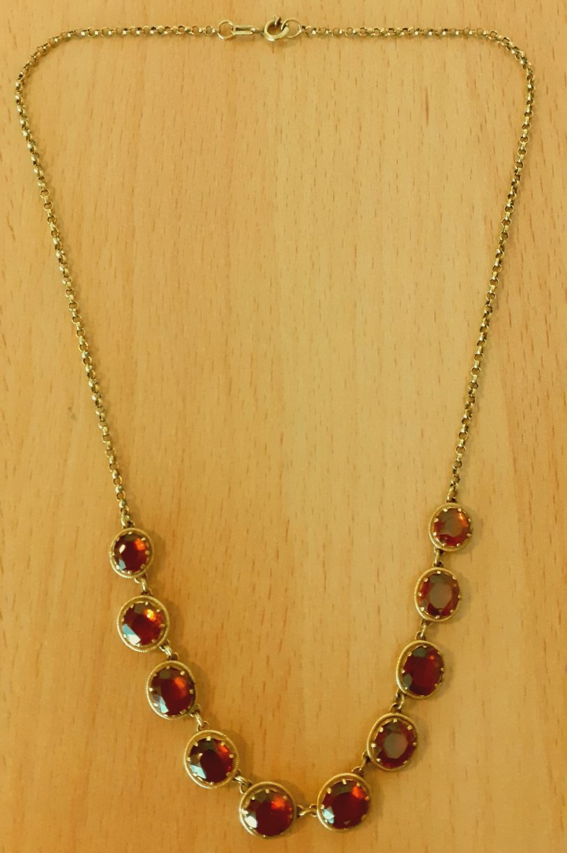 Gold 333 Collier 10Steine ca. 11,91g – Foto 3