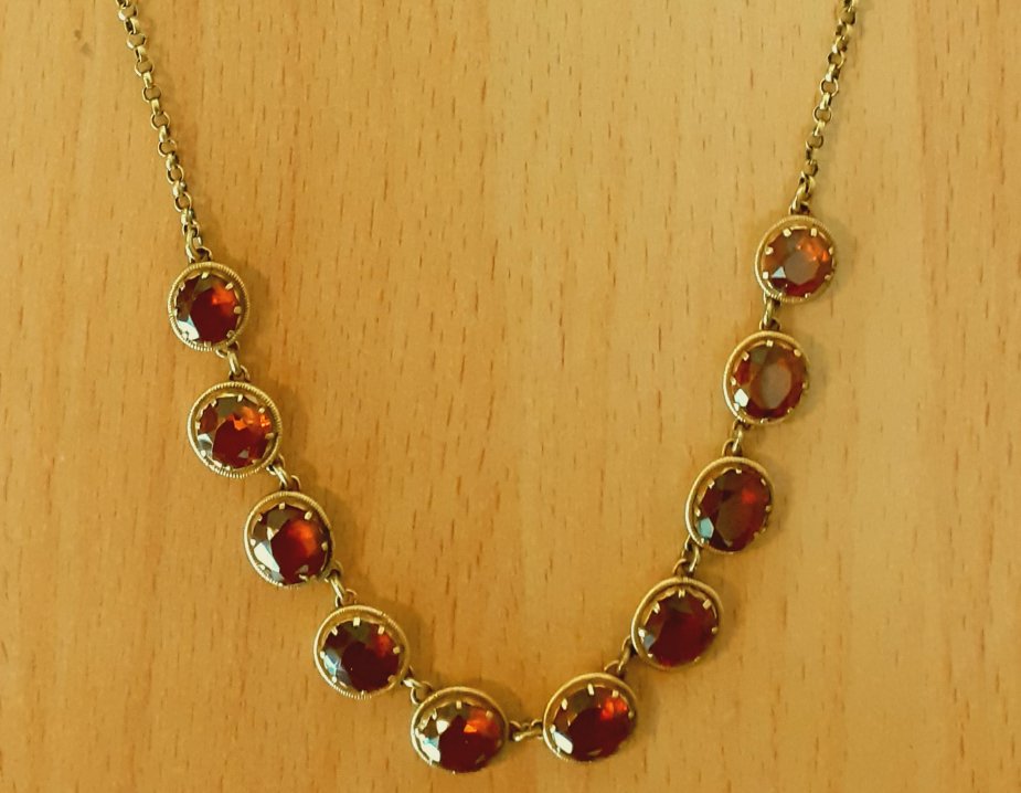 Gold 333 Collier 10Steine ca. 11,91g – Foto 4