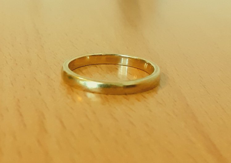 Gold 585 Ring Glatt ca. 3,13g