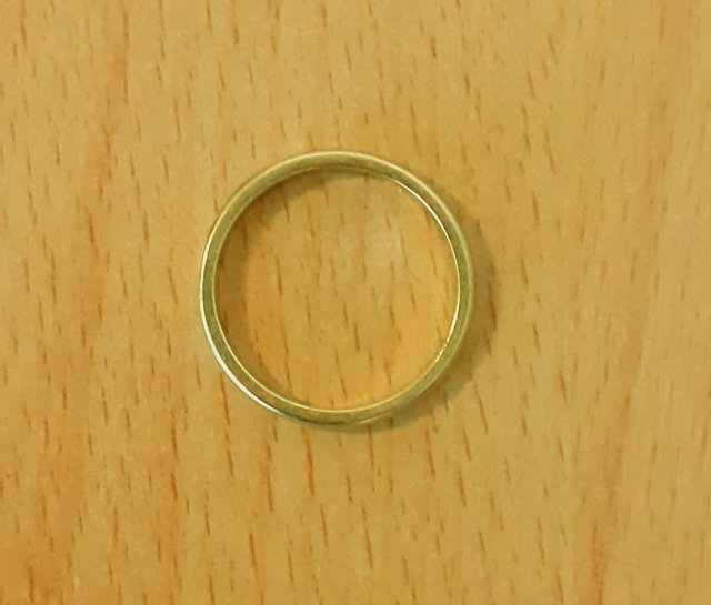 Gold 585 Ring Glatt ca. 3,13g – Foto 3