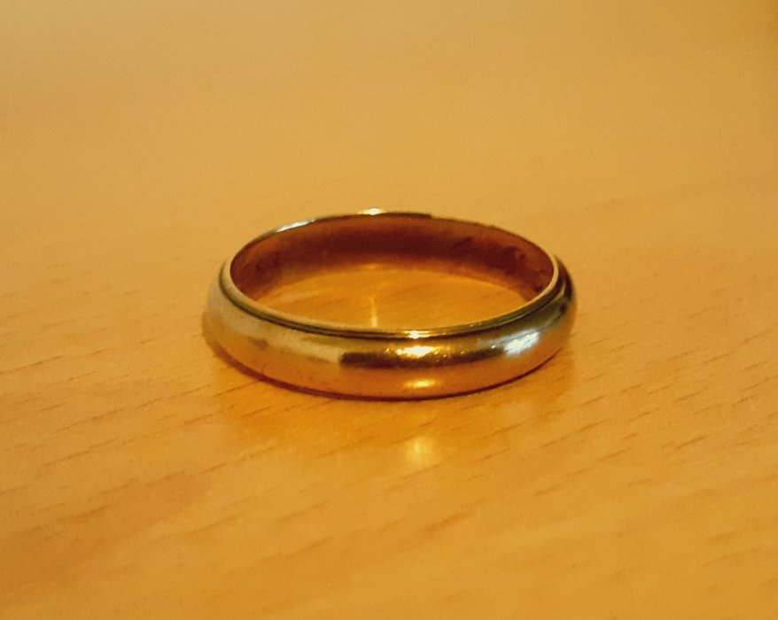 Gold 585 Ring Glatt ca. 3,23g