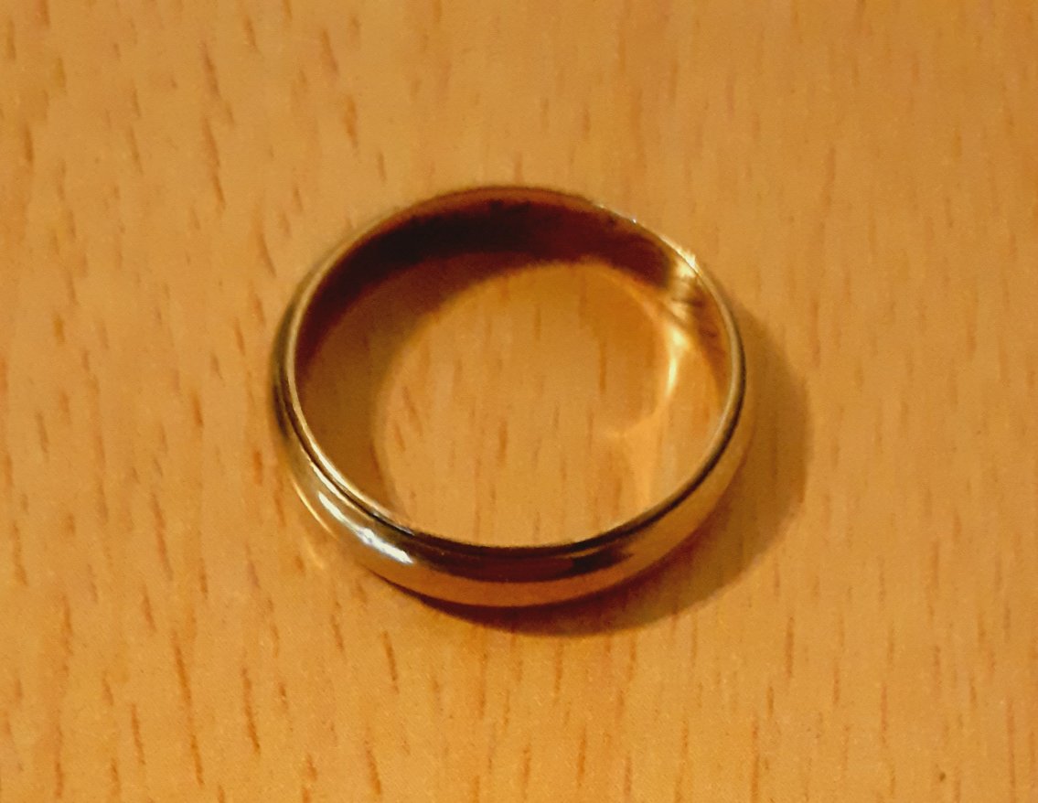 Gold 585 Ring Glatt ca. 3,23g – Foto 3
