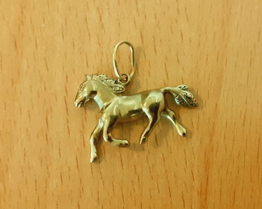 Gold 333 Anhänger Pferd ca. 1,94g – Foto 4