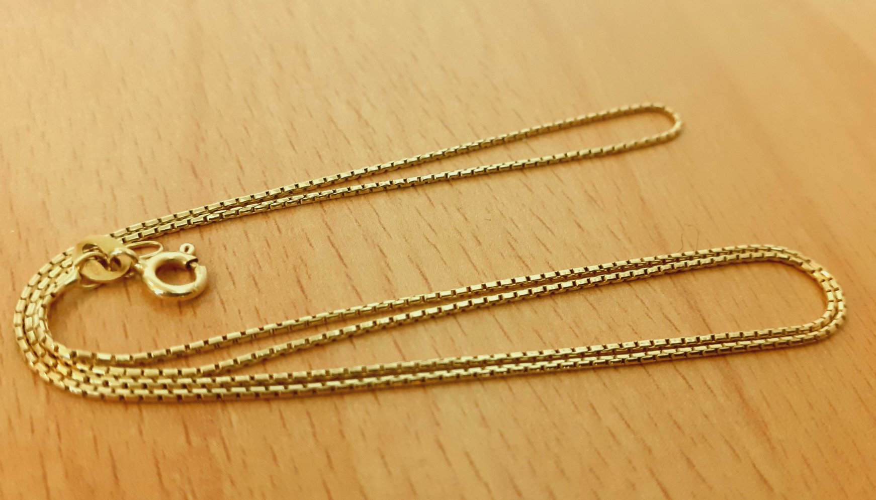 Gold 750 Halskette Venezianer ca. 3,23g – Foto 2