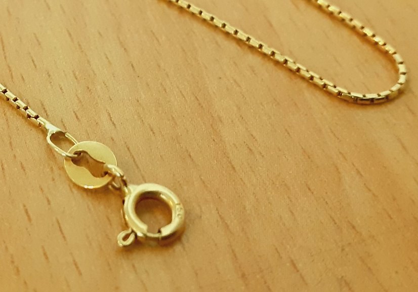 Gold 750 Halskette Venezianer ca. 3,23g – Foto 3