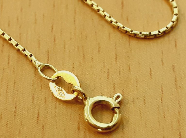 Gold 750 Halskette Venezianer ca. 3,23g – Foto 4