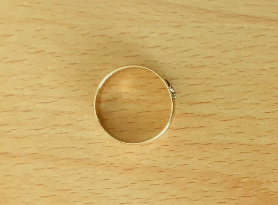 Gold 333 Ring Stein rot ca. 2,5g – Foto 4
