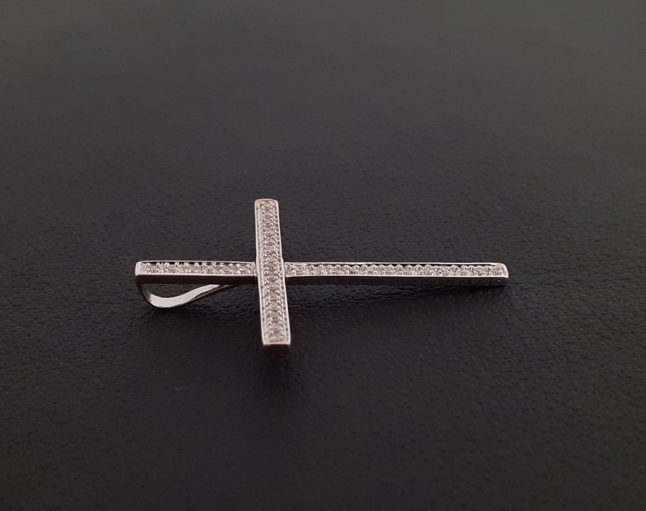 Gold 585 Anhänger Kreuz ca. 1,51g – Foto 2