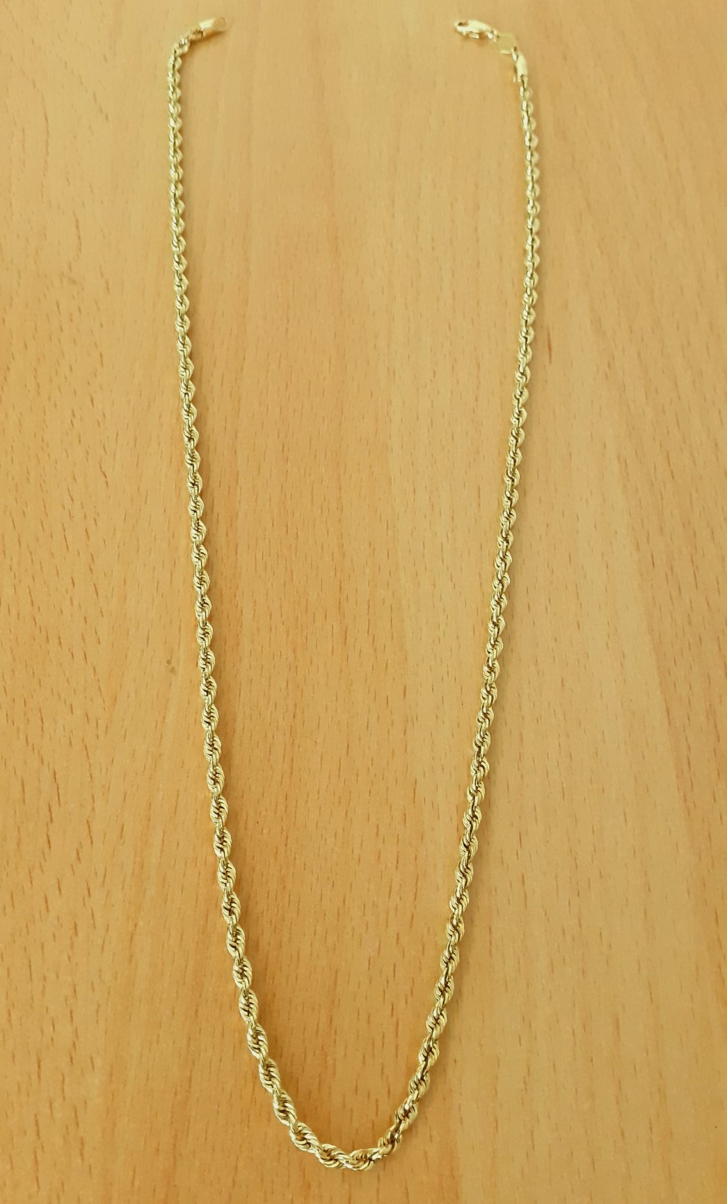 Gold 585 Halskette Kordel ca. 4,13g – Foto 2