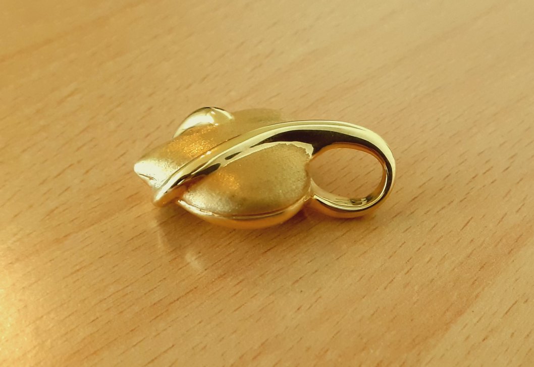Gold 750 Anhänger Herz ca. 2,72g – Foto 2